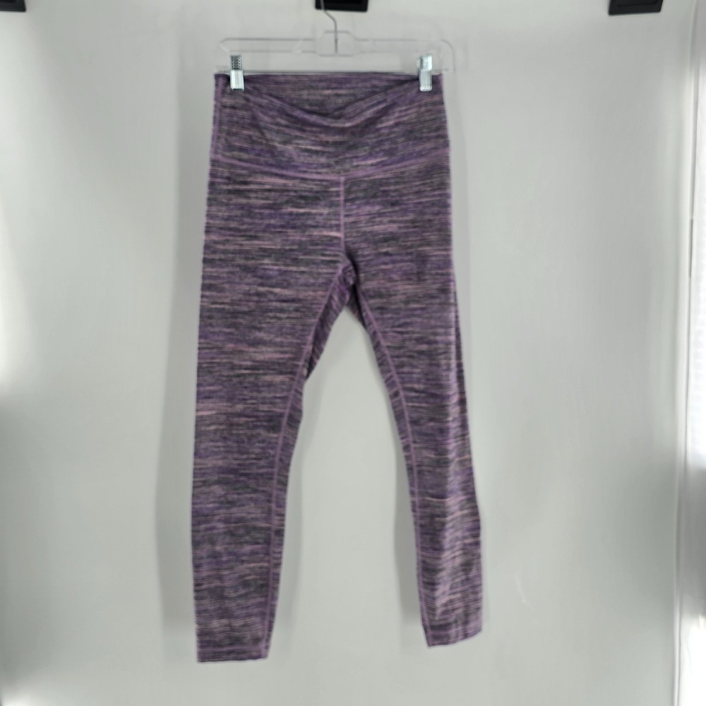 Lululemon High Times Pant Crop Leggings Size 8 Violet Space Dye Camo - Picture 4 of 10
